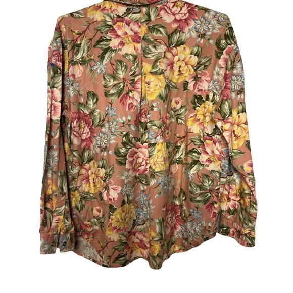 Lizwear Pink Floral Shirt Size Large - Picture 2 of 5